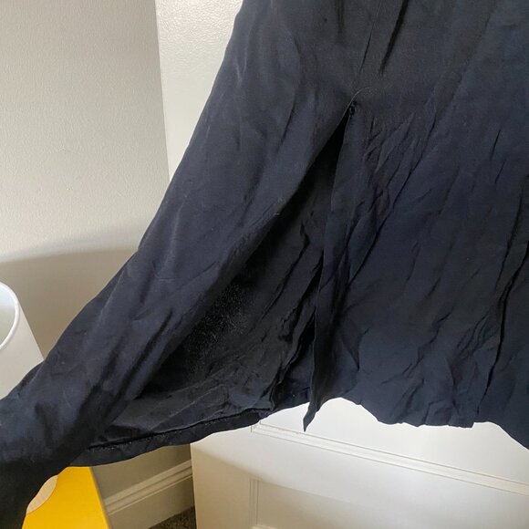 Vintage Black Halter Maxi Dress with Cut Out Back - Picture 3 of 6